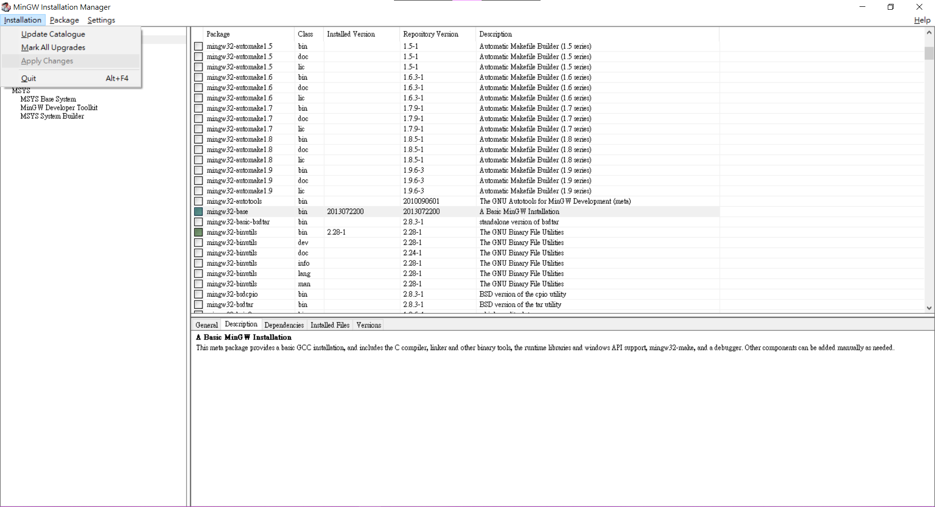 選擇 Apply Changes