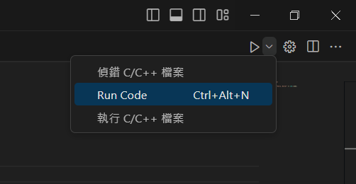 選擇 Run Code